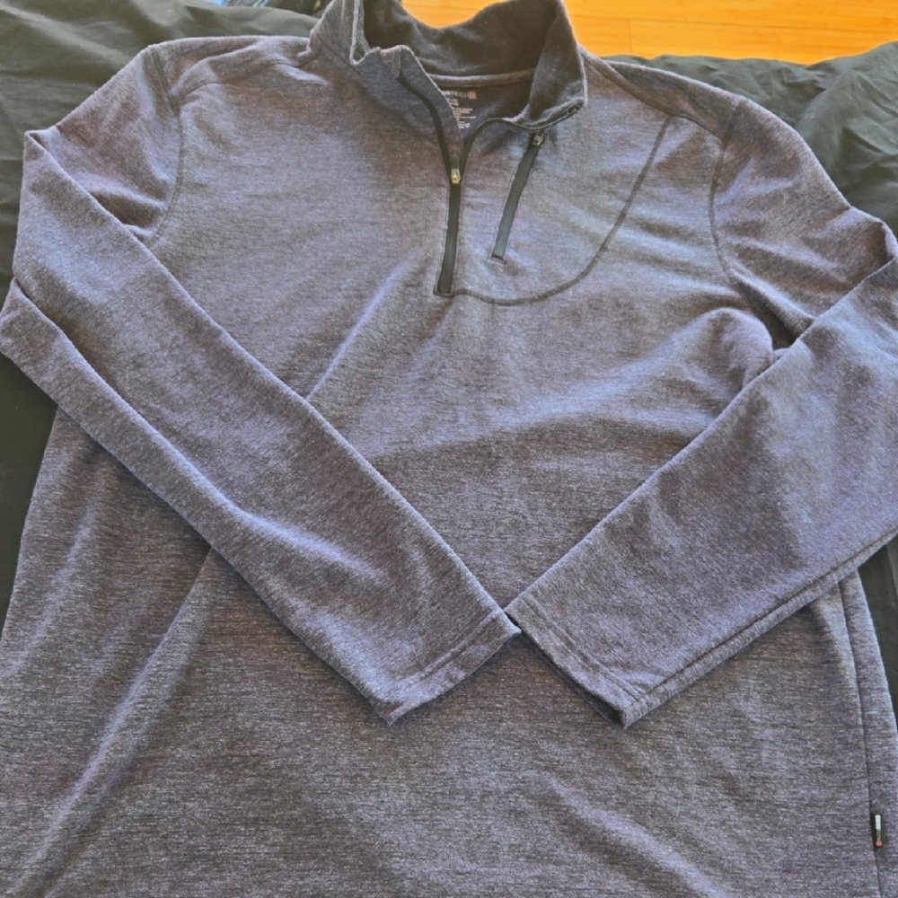 Swiss Tech Charcoal Quarter-Zip Pullover